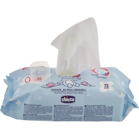 Chicco Cosmetic – 72 de șervețele demachiante pentru schimbarea scutecului
