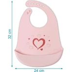 Kiokids Silicone Bib - Pink