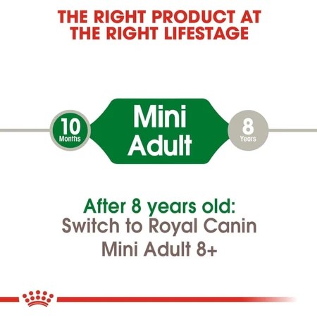 Royal Canin Mini Adult – Alleinfuttermittel für erwachsene Hunde kleiner Rassen, 8 kg