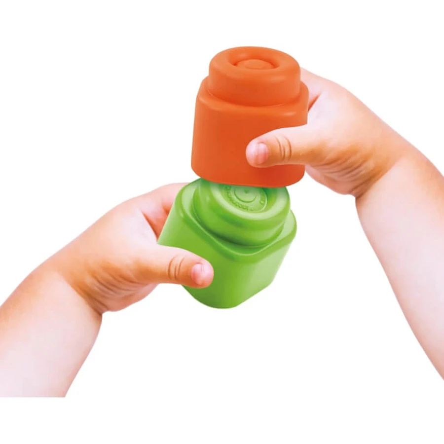 Clementoni Soft Clemmy Touch & Play – Set mit 20 weichen Bausteinen, 6–36 Monate