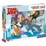 Clementoni Supercolor - 24-piece Maxi Puzzle: Tom &amp; Jerry