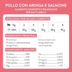 Schesir Born Carnivore Kip met Haring en Zalm - Compleet voer voor volwassen katten, 255 g