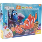 Lisciani Disney Nemo - Rompecabezas maxi de suelo de 24 piezas, de doble cara, con una página para colorear en el reverso