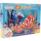 Lisciani Disney Nemo - Rompecabezas maxi de suelo de 24 piezas, de doble cara, con una página para colorear en el reverso