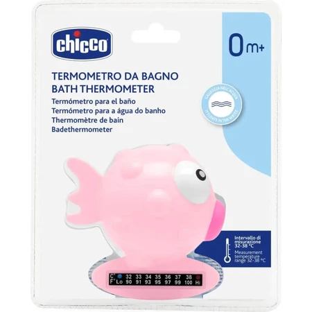 Chicco Badethermometer „Pink Fish“ mit Temperaturanzeige