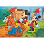 Lisciani Mickey and Friends Double-Sided Floor Puzzle, 108 Pieces, 70x50 cm