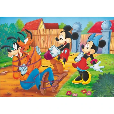 Lisciani Mickey and Friends Double-Sided Floor Puzzle, 108 Pieces, 70x50 cm