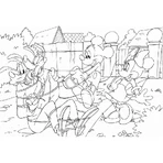Lisciani Mickey and Friends Double-Sided Floor Puzzle, 108 Pieces, 70x50 cm