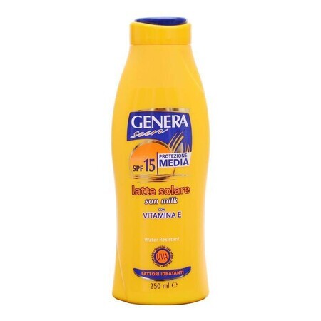 Genera SUN Lapte solar vit.E SPF15 x 250ml 