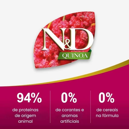Farmina N&amp;d Quinoa Adult Mini WM Cordero - Alimento completo para perros adultos de raza pequeña para el control del peso, 140 g