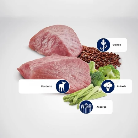 Farmina N&amp;d Quinoa Adult Mini WM Cordero - Alimento completo para perros adultos de raza pequeña para el control del peso, 140 g