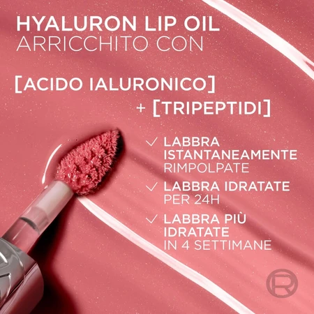 L'oreal paris Plump ambition hyaluron lip oil - olio labbra volumizzante n. 380 fard in