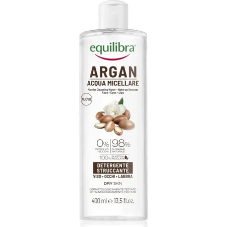 Equilibra Argan - Micellar Water for Face, Eyes, and Lips, 400 ml