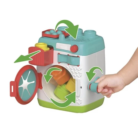 Clementoni Soft Clemmy: Meine erste Waschmaschine – Sensorisches Spielzeug mit 5 weichen Bausteinen