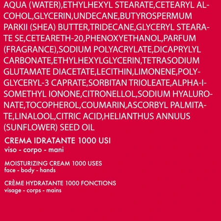 Pupa All in One – cremă hidratantă cu 1000 de utilizări pentru față, corp și mâini, 350 ml
