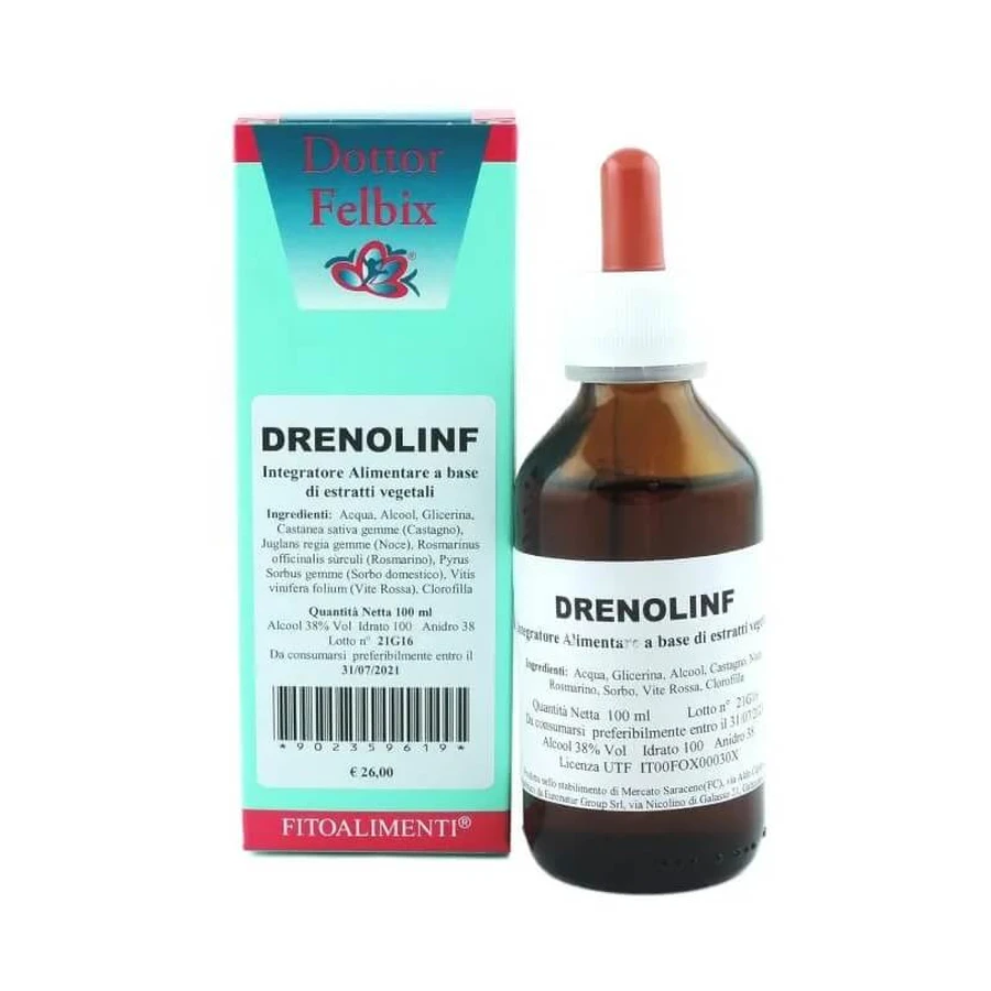 Drenolinf Dr. Felbix – krople 100 ml – suplement wspomagający mikrokrążenie: ceny i cechy