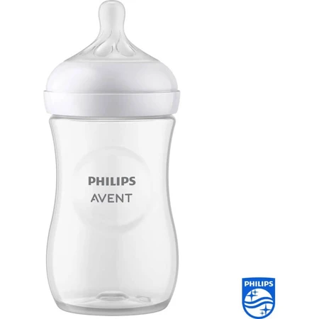 Avent Natural Response - Biberon de 260 ml, débit 3 - transparent
