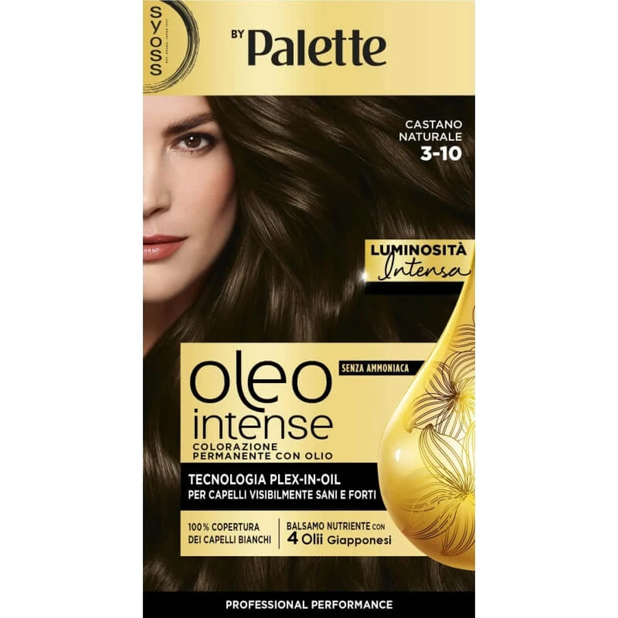 Syoss Oleo Intense Haarfarbe – Permanente Haarfarbe Nr. 3–10 Naturbraun