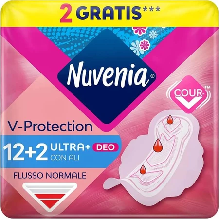 Nuvenia Deo Fresh - 14 compresas ultrafinas con alas