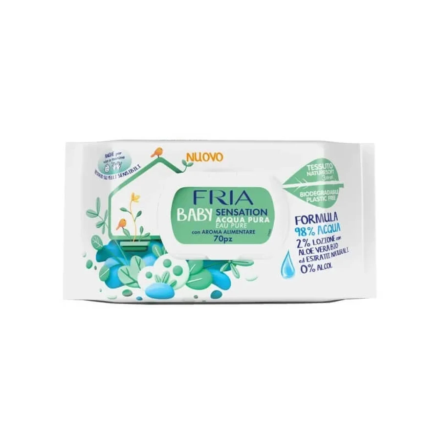 Fria Baby Sensation Pure Water - 70 wipes