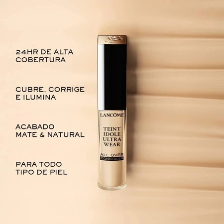 Lancôme Teint Idole Ultra Wear All Over Concealer – wielofunkcyjny korektor w płynie nr 01 Beige Albatre: ceny i cechy