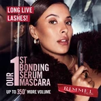 Rimmel Wonder'Bond - Máscara de pestañas con sérum reparador n.º 001, negro