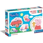 Clementoni Supercolor My First Peppa Pig Puzzle - 4 Shaped Puzzles, Ages 2+
