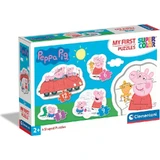 Clementoni Supercolor My First Peppa Pig Puzzle - 4 Shaped Puzzles, Ages 2+
