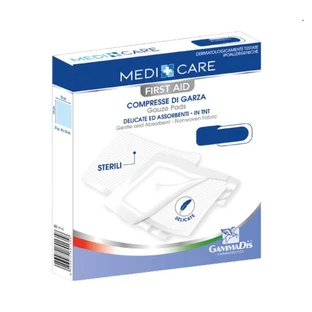 Medicare - 12 compresas de gasa no tejida para heridas y quemaduras, 18 x 40 cm