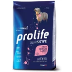 Prolife Sensitive Adult Lamb & Rice - Complete Food for Sensitive Adult Dogs of Medium and Large Breeds, 2.5 kg