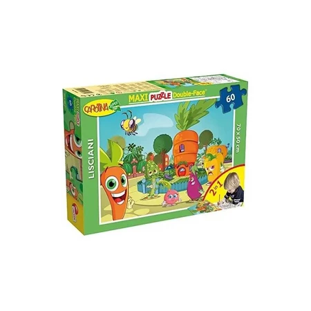 Lisciani Maxi Double-Sided Puzzle, 60 Pieces, Carrot, 46553