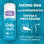 Chilly – deodorant intim antibacterian cu pH 5, cu vitamine și prebiotice, 50 ml