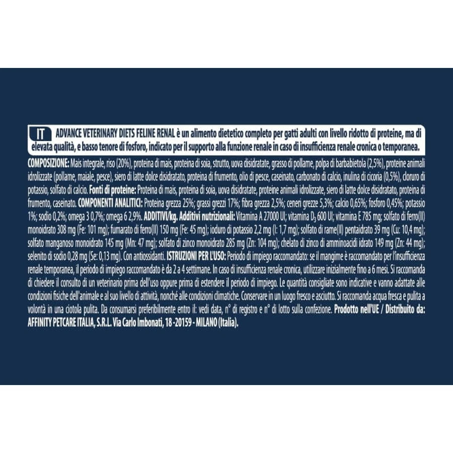 Advance Renal - Complete Dietary Food for Adult Cats with Kidney Problems, 1.5 kg