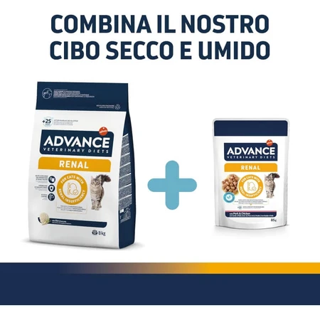 Advance Renal - Complete Dietary Food for Adult Cats with Kidney Problems, 1.5 kg
