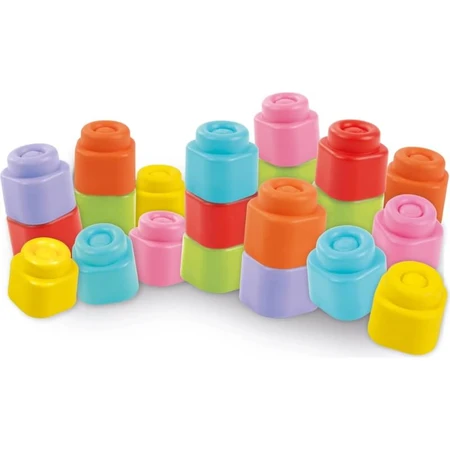 Clementoni Soft Clemmy Touch & Play – Set mit 10 weichen Bausteinen, 6–36 Monate