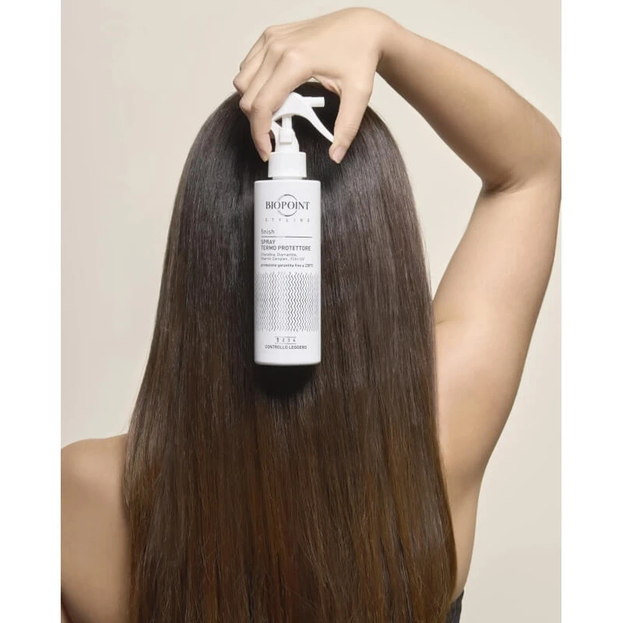Spray de acabado con protección térmica para peinado Biopoint, 200 ml