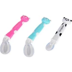 Cangaroo Baby panda - 2 lingurițe din silicon - albastru