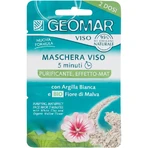 Geomar Pure Skin - Masque visage purifiant et matifiant, 2 doses