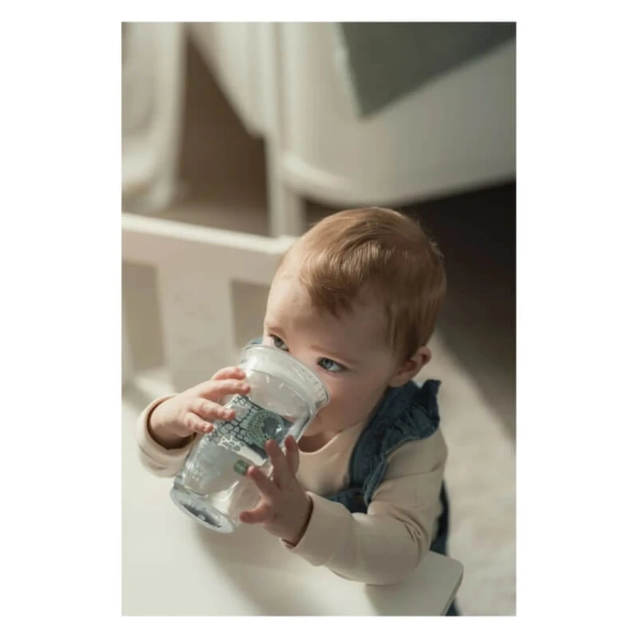 Mam Easy to Drink Cup 360° – Auslaufsicherer Becher mit weichem Rand, ab 8 Monaten, hellblau, 260 ml