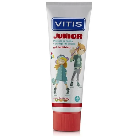 Dentaid Vitis Junior - Gel dentifrice pour enfants, 75 ml