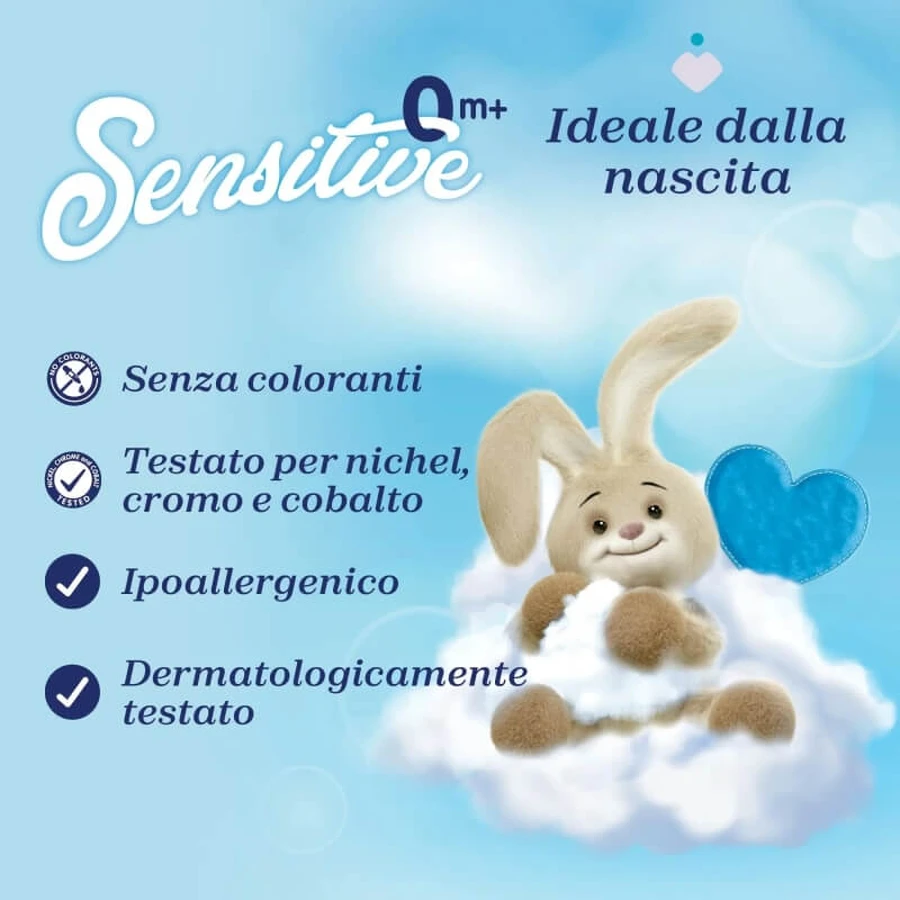 Chicco Sensitive - Sweet Talcum Concentrated Fabric Softener, 750 ml