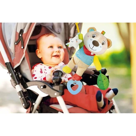 Clementoni Easy-peasy soft bear – jucărie pentru cărucior, de la 0 luni în sus