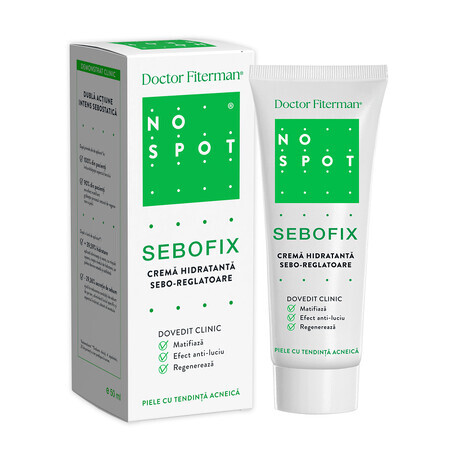 Crema hidratanta seboreglatoare No Spot Sebofix, 50 ml, Fiterman