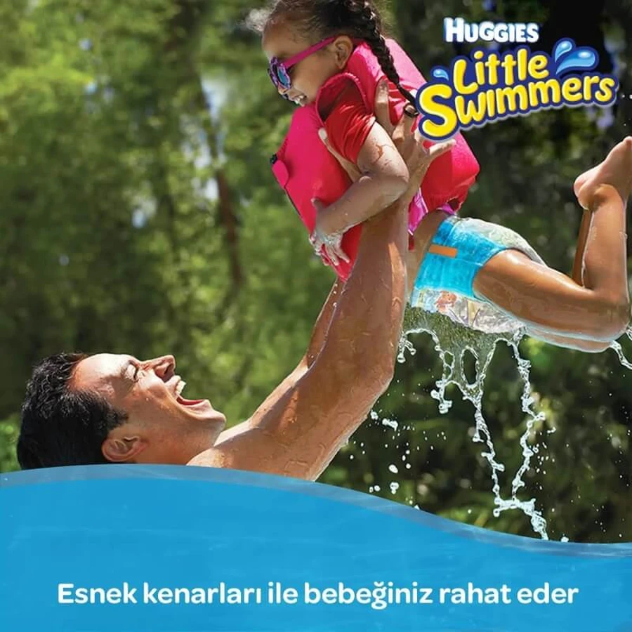 Huggies Little Swimmers zwemluiers, maat 3-4 (7-15 kg), verpakking van 12 stuks