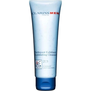 Limpiador exfoliante de Clarins: exfoliante facial purificante suave para hombres, 125 ml