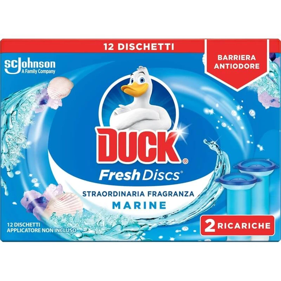 Duck Fresh Discs: 12 discos de gel perfumados para el inodoro, fragancias variadas