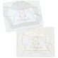 Andy &amp; Helen Komplettes Bettwäscheset für Kinderbetten – 2 Laken + 1 Kissenbezug mit Bärenstickerei – grau