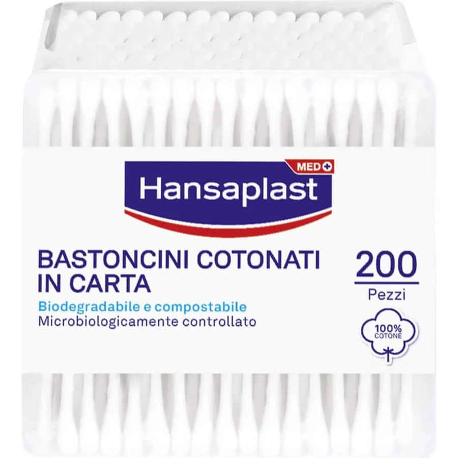 Hansaplast 200 biologisch abbaubare Wattestäbchen