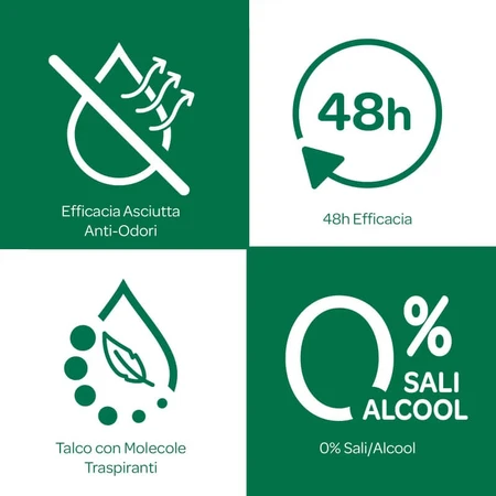 Borotalco puro con aroma a brisa almizclada - Desodorante en spray de 48 horas, 150 ml
