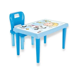 Pilsan Modern study table – masă de studiu cu scaun – albastru